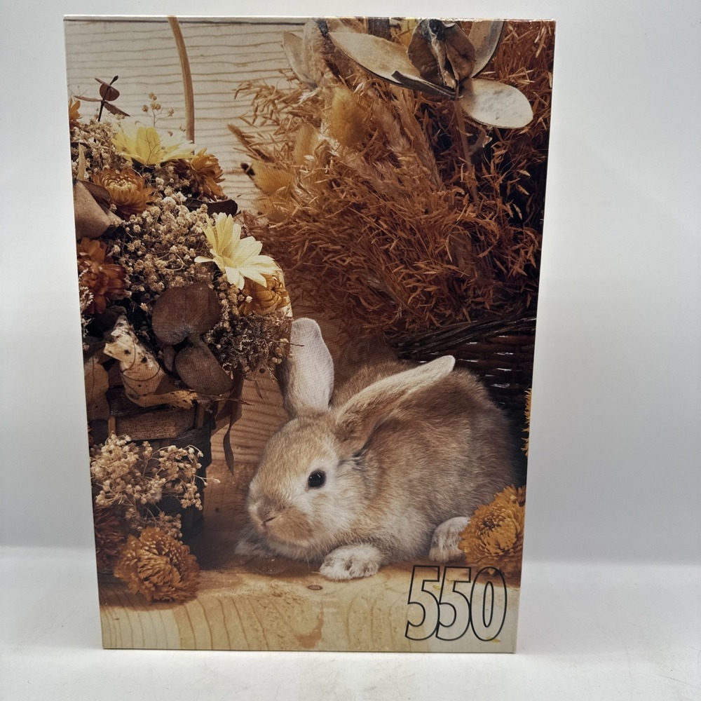 Rose Art 550 Piece Puzzle Brown Bunny 1996 Factory Sealed 99999RA Model #